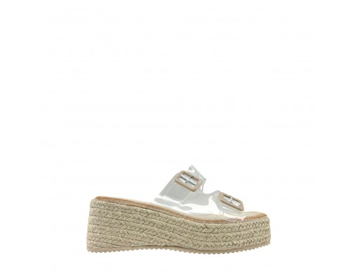 Sandalia Alpargata Plataforma Vinilo